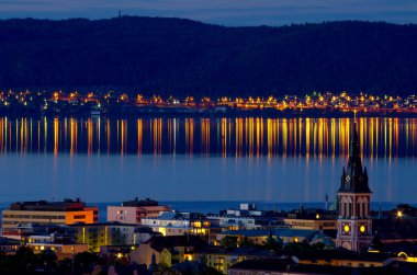 Jonkoping, gece. İsveç