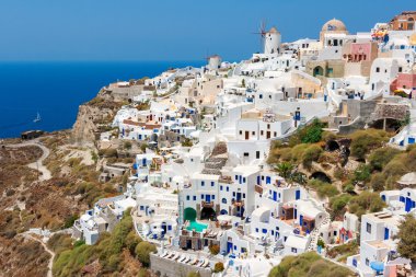 Oia köyü. Santorini, Yunanistan