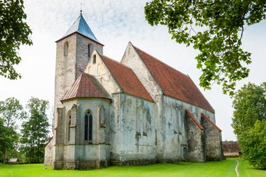 Church in Valjala. Saaremaa island, Estonia clipart