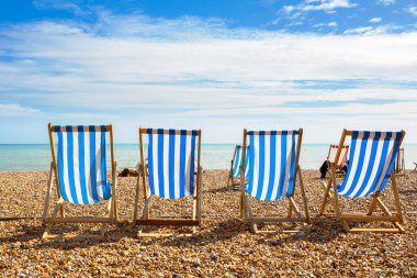 Brighton Plajı. Brighton, İngiltere