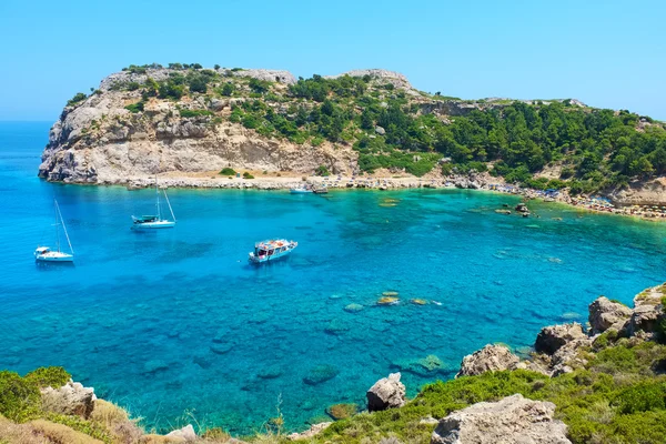 Anthony quinn bay. Rhodos, Griechenland Stockbild