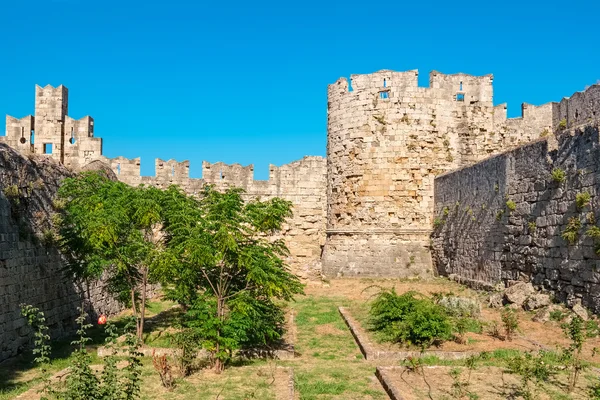 Befestigungen von Rhodos. Griechenland Stockfoto