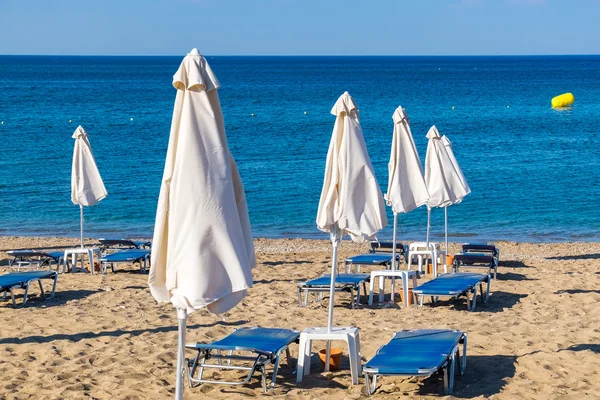 Praia em Kolymbia. Rhodes, Grécia — Fotografia de Stock