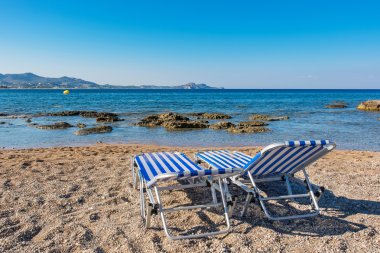 Kolymbia Beach'te. Rhodes, Yunanistan