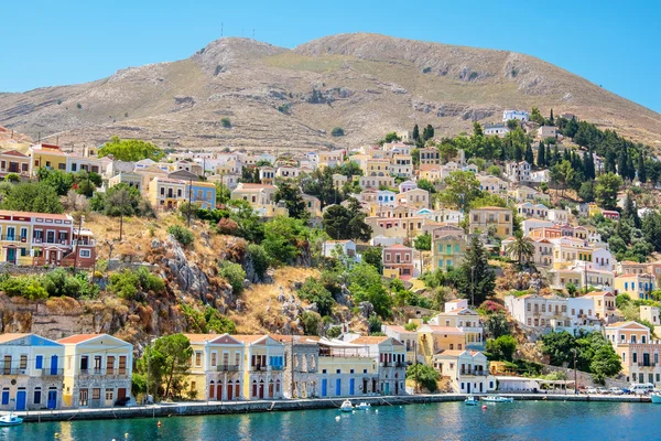 Puerto en Symi. Países Bajos —  Fotos de Stock