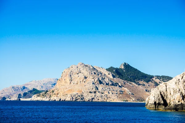 Sea sky and mountains — Stock Photo, Image