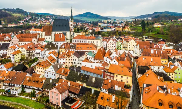 Spring view of Cesky Krumlov. Czech republic — Stock Photo, Image