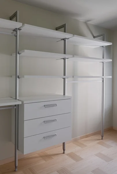 Interior of modern empty wardrobe room — Stock Photo, Image