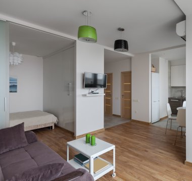 İskandinav tarzı modern daire iç