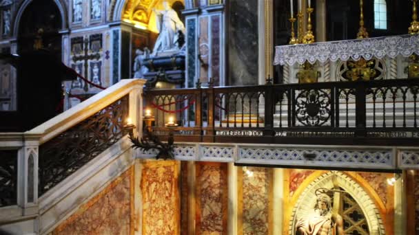 Pauselijke Archbasilica van St. John in Rome, Italië — Stockvideo