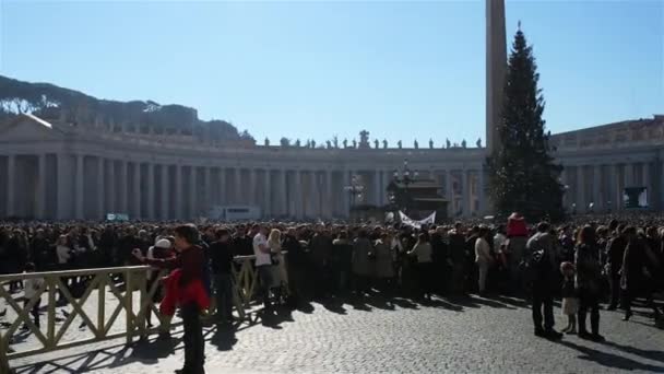 Apostoliska palatset är uppehållet av påven, Vatikanen — Stockvideo