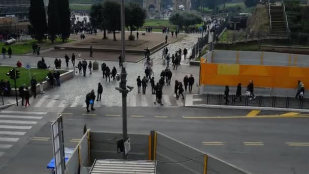 Coliseu ou Anfiteatro Flaviano em Roma — Vídeo de Stock