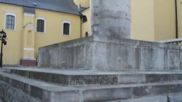 Пам'ятник 15-й кавалерійський полк у Познані, Польща — стокове відео