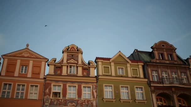 Poznan oude stad in Polen — Stockvideo