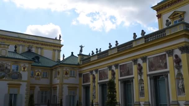 Palacio de Wilanow, Varsovia, Polonia — Vídeos de Stock