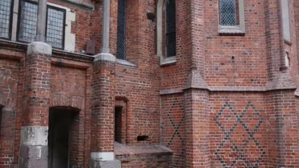 Castle of the Teutonic Order in Malbork, Poland — Stock Video