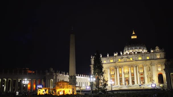 Папская базилика Святого Петра в Ватикане — стоковое видео