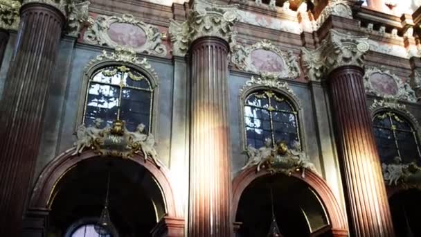 Collegiate Church i Poznan, Polen — Stockvideo