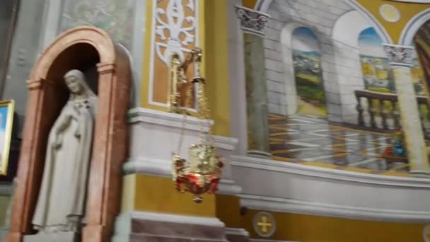 Katholische Kirche von Pentecost in Lodz, Polen — Stockvideo