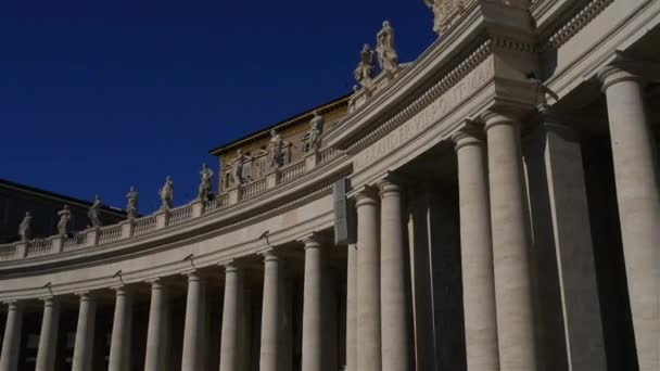Апостольский дворец - резиденция Папы Римского в Ватикане — стоковое видео