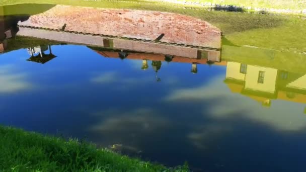 Castillo de Nesvizh en Belarús — Vídeo de stock