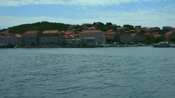 Trogir in de provincie Split-Dalmatië, Kroatië — Stockvideo