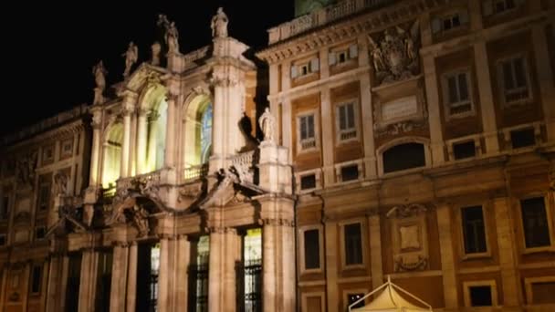 Basilika der Heiligen Maria Major in Rom, — Stockvideo