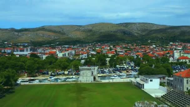 Трогір у Спліт-Далмація, Хорватія — стокове відео