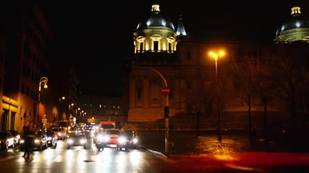 Basilikan saint mary major i Rom — Stockvideo