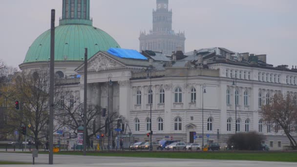 Kutsal Trinity Protestan Kilisesi, Varşova, Polonya — Stok video