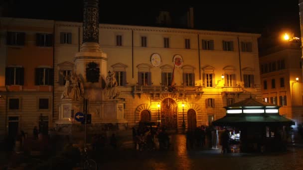 Columna de la Inmaculada Concepción, Roma, Italia — Vídeos de Stock