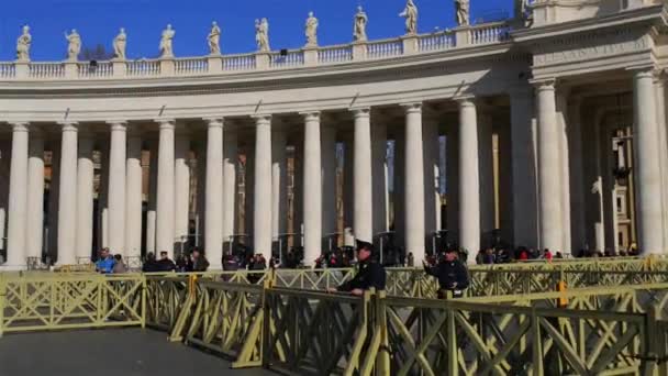Apostolisch paleis is residentie van de paus, het Vaticaan — Stockvideo