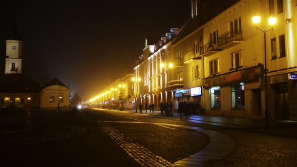 Prefeitura em Bialystok, Podlaskie, Polonia — Vídeo de Stock