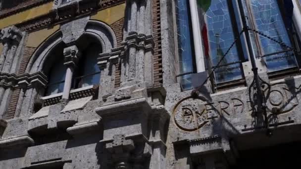 Eski binalar Mantua, İtalya — Stok video