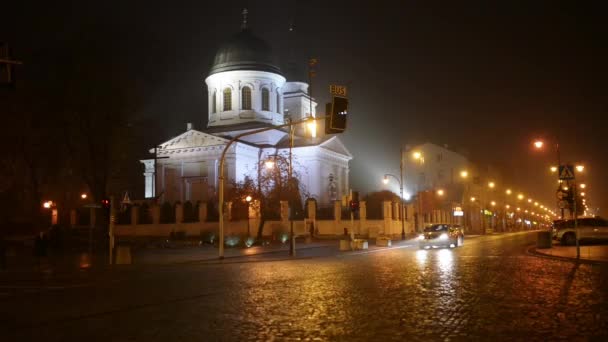 St Nicholas orthodoxe kerk in Bialystok — Stockvideo