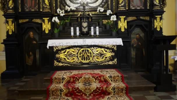 Iglesia de San Antonio Franciscano en Poznan, Polonia — Vídeos de Stock