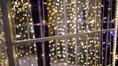 Noel dekorasyon hediye şeklinde yanıp sönen