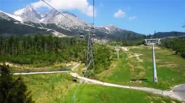 Yüksek Tatras Lomnicky stit üzerinde Asansör