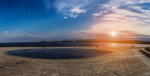 Sea organ is an architectural object located in Zadar, Croatia — Stock Photo, Image