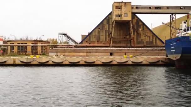 Estaleiro de Gdansk na cidade de Gdansk, Polônia — Vídeo de Stock