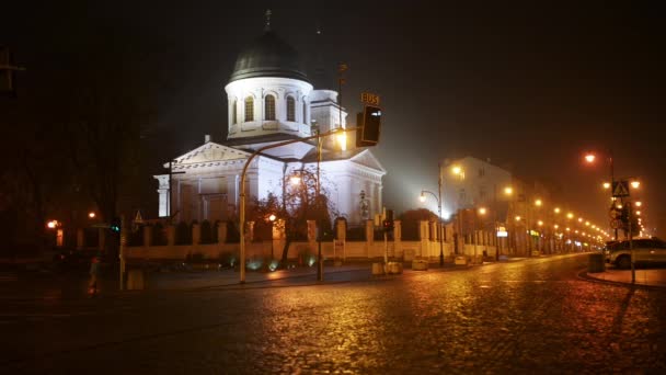 St Nicholas orthodoxe kerk in Bialystok — Stockvideo