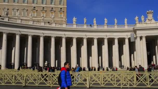 Апостольский дворец - резиденция Папы Римского — стоковое видео