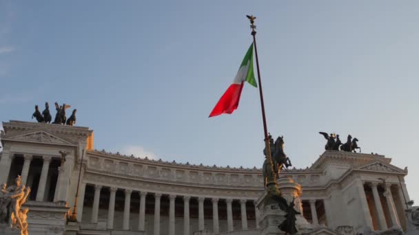 Altare della patria 在罗马，意大利 — 图库视频影像