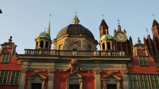 Королевская католическая часовня в Гданьске — стоковое видео
