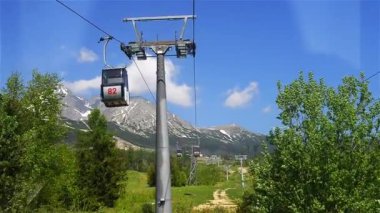 Yüksek Tatras Lomnicky stit üzerinde Asansör