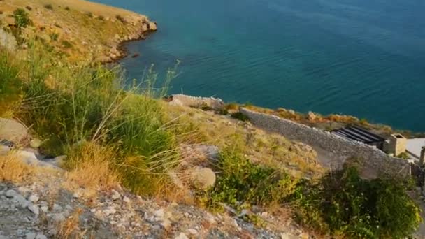 Costa croata en el mar Adriático — Vídeo de stock