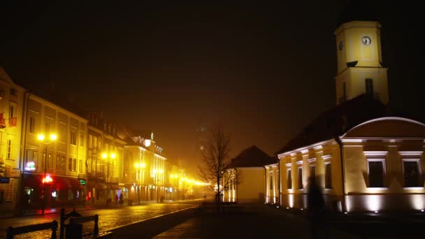 Városháza Bialystok, Podlaskie, Lengyelország — Stock videók