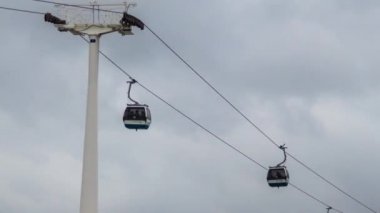 Lizbon Vasco da Gama Kulesi yakınlarındaki ropeway