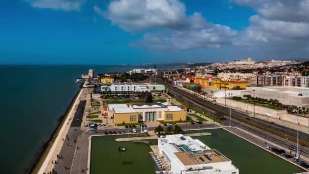 Lizbon Belediyesi'nde Belem Kulesi, Portekiz — Stok video