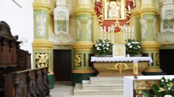 Varsayım kilise ve St. Anthony, Gniezno — Stok video